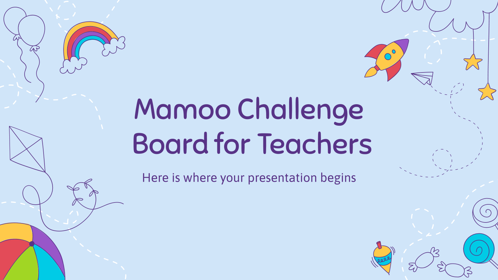 Mamoo挑战板PowerPoint模板